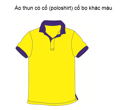 Áo thun có cổ với phần cổ bo và đường vai áo vừa mang lại cảm giác thoải mái